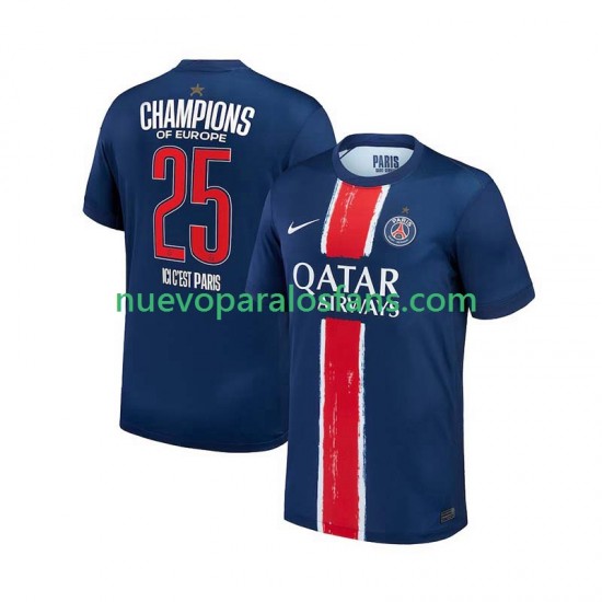 Camiseta de Fútbol Paris Saint-Germain Champion Hombre Casa 2024-2025 Manga Corta