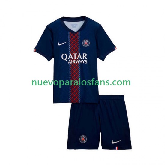 Camiseta de Fútbol Paris Saint-Germain Niño Casa 2025-2026 Manga Corta