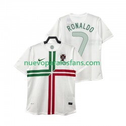 Camiseta de Fútbol Portugal Cristiano Ronaldo 7 2012 Retro Hombre Exterior Manga Corta