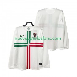 Camiseta de Fútbol Portugal 2012 Retro Hombre Exterior Manga Larga