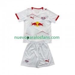 Camiseta de Fútbol RB Leipzig Niño Casa 2025-2026 Manga Corta
