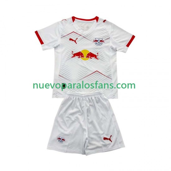 Camiseta de Fútbol RB Leipzig Niño Casa 2025-2026 Manga Corta