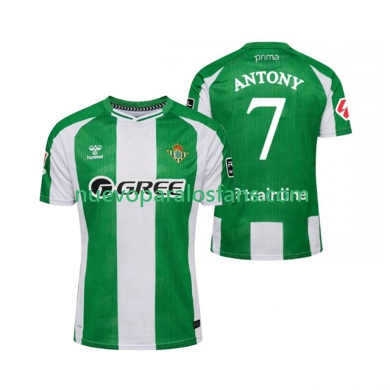 Camiseta de Fútbol Real Betis Antony 7 Hombre Casa 2025-2026 Manga Corta