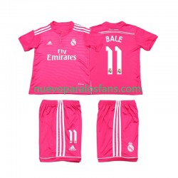 Camiseta de Fútbol Real Madrid Bale 11 2014 2015 Retro Niño Exterior Manga Corta