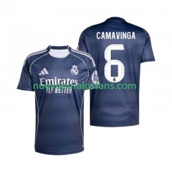 Camiseta de Fútbol Real Madrid Camavinga 6 Hombre Exterior 2025-2026 Manga Corta