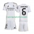 Camiseta de Fútbol Real Madrid Camavinga 6 Niño Casa 2025-2026 Manga Corta