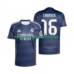 Camiseta de Fútbol Real Madrid Endrick 16 Hombre Exterior 2025-2026 Manga Corta