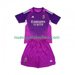 Camiseta de Fútbol Real Madrid Portero Niño Exterior 2025-2026 Manga Corta