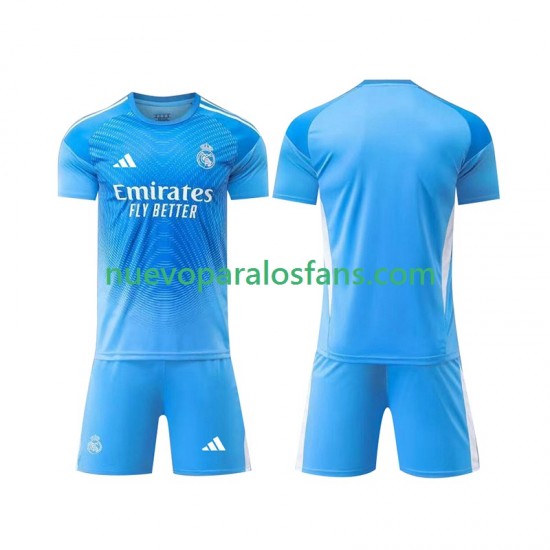 Camiseta de Fútbol Real Madrid Portero Niño Casa 2025-2026 Manga Corta
