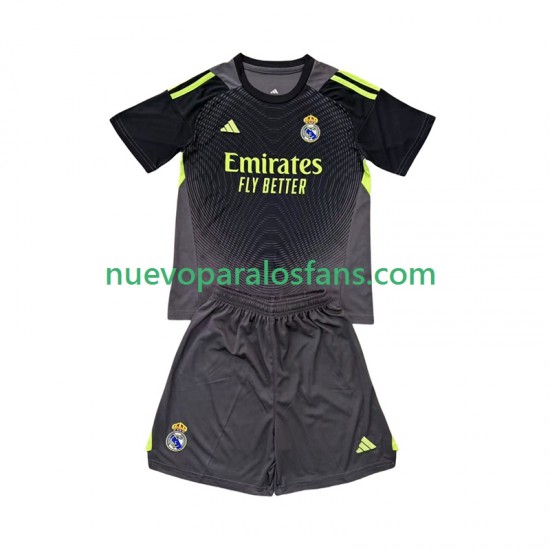 Camiseta de Fútbol Real Madrid Portero Niño Tercera 2025-2026 Manga Corta