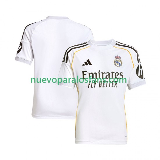Camiseta de Fútbol Real Madrid Hombre Casa 2025-2026 Manga Corta