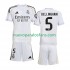 Camiseta de Fútbol Real Madrid Jude Bellingham 5 Niño Casa 2025-2026 Manga Corta