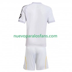 Camiseta de Fútbol Real Madrid Niño Casa 2025-2026 Manga Corta