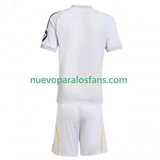 Camiseta de Fútbol Real Madrid Niño Casa 2025-2026 Manga Corta