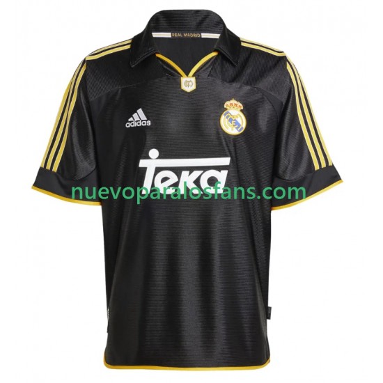 Camiseta de Fútbol Real Madrid -2000 Retro Hombre Exterior 1999 Manga Corta