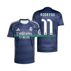 Camiseta de Fútbol Real Madrid Rodrygo 11 Hombre Exterior 2025-2026 Manga Corta