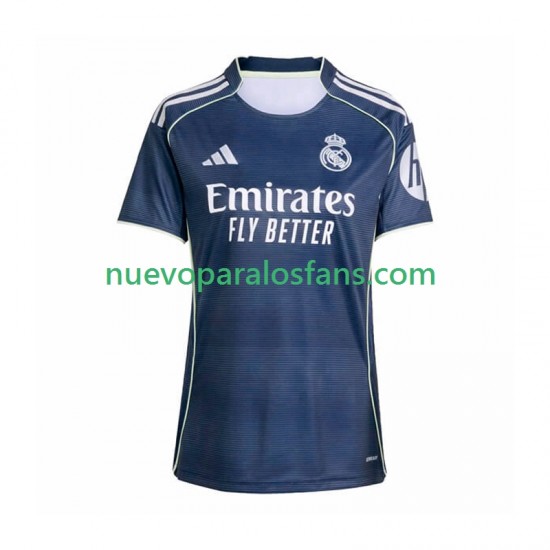 Camiseta de Fútbol Real Madrid Mujer Exterior 2025-2026 Manga Corta