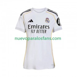 Camiseta de Fútbol Real Madrid Mujer Casa 2025-2026 Manga Corta