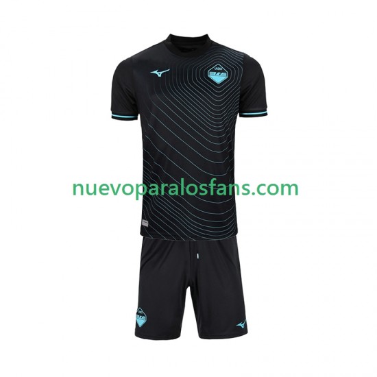 Camiseta de Fútbol SS Lazio Niño Tercera 2024-2025 Manga Corta