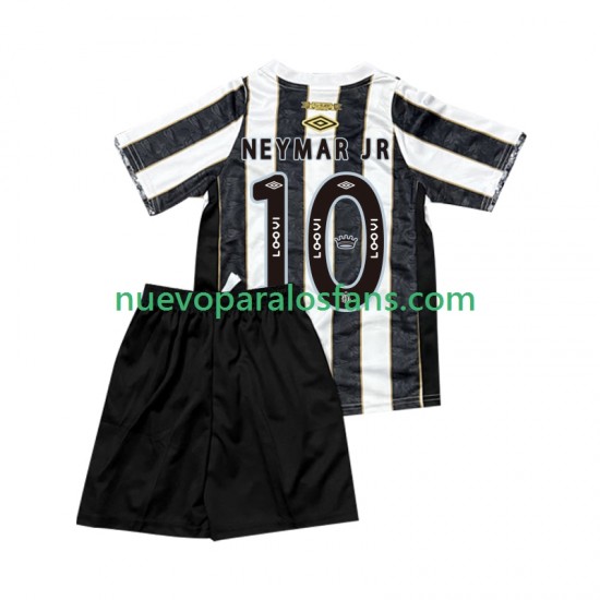 Camiseta de Fútbol Santos FC Neymar JR 10 Niño Exterior 2025-2026 Manga Corta