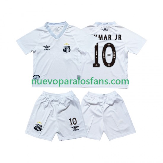 Camiseta de Fútbol Santos FC Neymar JR 10 Niño Casa 2025-2026 Manga Corta