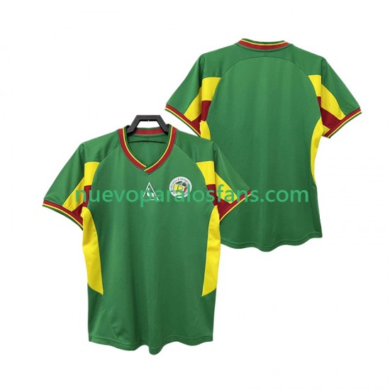 Camiseta de Fútbol Senegal Retro Hombre Exterior 2002 Manga Corta
