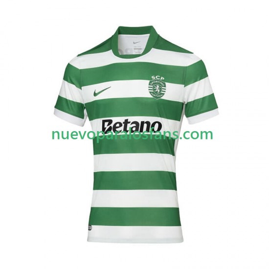 Camiseta de Fútbol Sporting CP Hombre Casa 2025-2026 Manga Corta