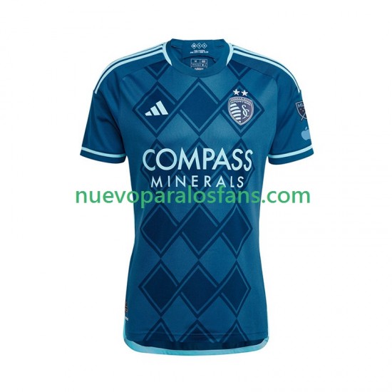 Camiseta de Fútbol Sporting Kansas City Hombre Exterior 2025-2026 Manga Corta