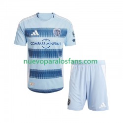 Camiseta de Fútbol Sporting Kansas City Niño Casa 2025 Manga Corta