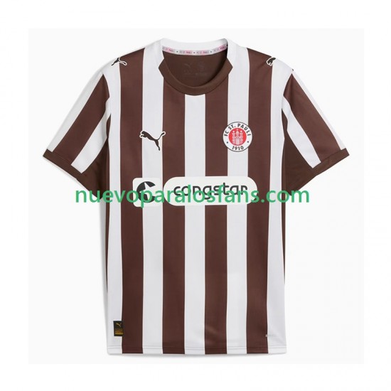 Camiseta de Fútbol St. Pauli Hombre Casa 2025-2026 Manga Corta