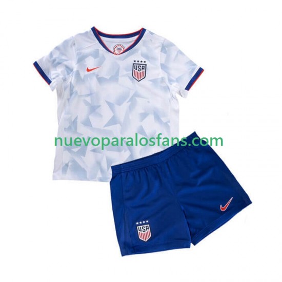 Camiseta de Fútbol Estados Unidos Niño Casa 2025 Manga Corta