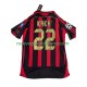 Camiseta de Fútbol AC Milan KAKA 8 2007 Retro Hombre Casa 2006 Manga Corta