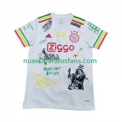Camiseta de Fútbol AFC Ajax Bob Marley Special Hombre Casa 2025 Manga Corta