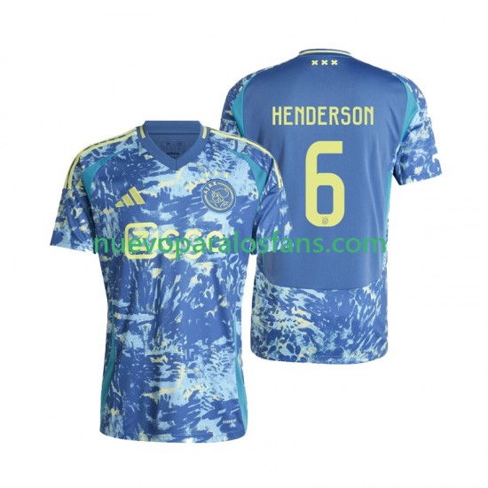 Camiseta de Fútbol AFC Ajax Henderson 6 Hombre Exterior 2024-2025 Manga Corta