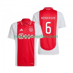 Camiseta de Fútbol AFC Ajax Henderson 6 Hombre Casa 2024-2025 Manga Corta