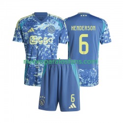 Camiseta de Fútbol AFC Ajax Henderson 6 Niño Exterior 2024-2025 Manga Corta