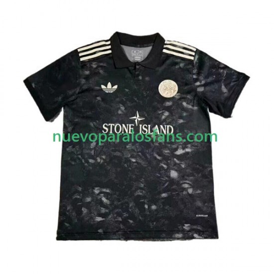 Camiseta de Fútbol AFC Ajax Stone Island Hombre 2024-2025 Manga Corta