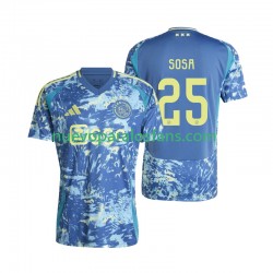 Camiseta de Fútbol AFC Ajax Wout Weghorst 25 Hombre Exterior 2024-2025 Manga Corta