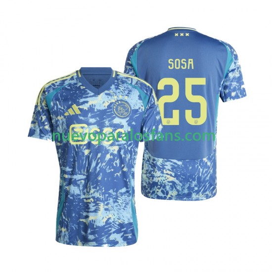 Camiseta de Fútbol AFC Ajax Wout Weghorst 25 Hombre Exterior 2024-2025 Manga Corta