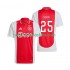 Camiseta de Fútbol AFC Ajax Wout Weghorst 25 Hombre Casa 2024-2025 Manga Corta