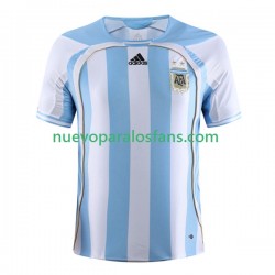 Camiseta de Fútbol Argentina Retro Hombre Casa 2006 Manga Corta