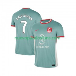 Camiseta de Fútbol Atlético Madrid Antoine Griezmann 7 Hombre Exterior 2024-2025 Manga Corta