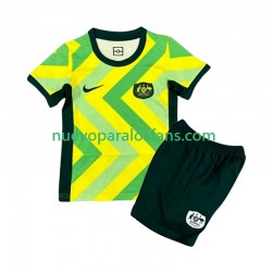 Camiseta de Fútbol Australia Niño Casa 2025 Manga Corta