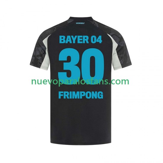 Camiseta de Fútbol Bayer 04 Leverkusen Frimpong 30 Hombre Tercera 2024-2025 Manga Corta