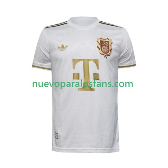 Camiseta de Fútbol Bayern de Múnich 125th Anniversary Hombre Exterior 2024-2025 Manga Corta