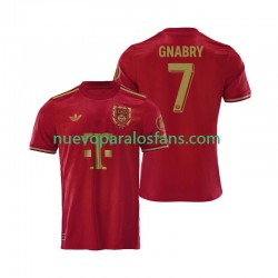 Camiseta de Fútbol Bayern de Múnich 125th Anniversary Serge Gnabry 7 Red Hombre Casa 2024-2025 Manga Corta