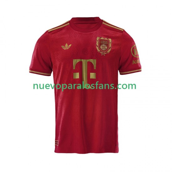 Camiseta de Fútbol Bayern de Múnich 125th Anniversary Serge Gnabry 7 Red Niño Casa 2024-2025 Manga Corta