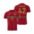 Camiseta de Fútbol Bayern de Múnich Jamal Musiala 42 125th Anniversary Red Hombre Casa 2024-2025 Manga Corta