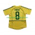 Camiseta de Fútbol Brasil KAKA 8 Retro Hombre Casa 2002 Manga Corta