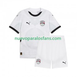 Camiseta de Fútbol Egipto Niño Exterior 2024-2025 Manga Corta
